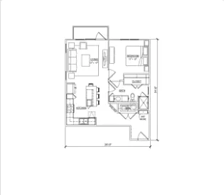 Magnolia on Eastern Dallas Apartment Floor Plan 2