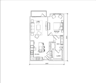 Magnolia on Eastern Dallas Apartment Floor Plan 4