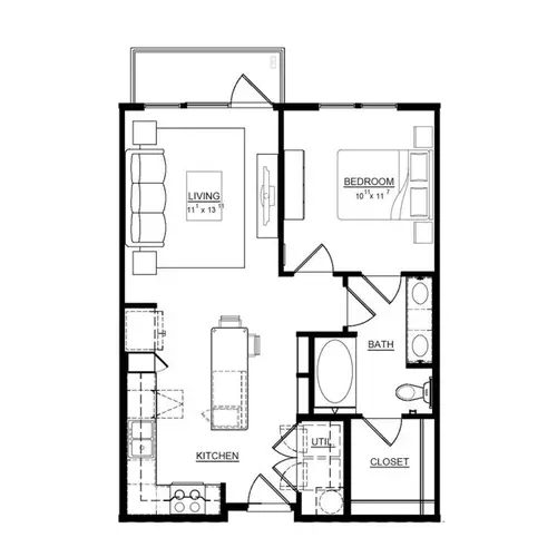 Magnolia on Zang Two FloorPlan 3