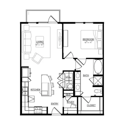 Magnolia on Zang Two FloorPlan 4