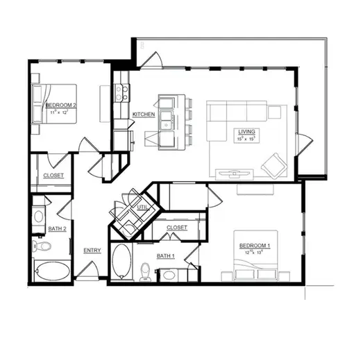 Magnolia on Zang Two FloorPlan 5