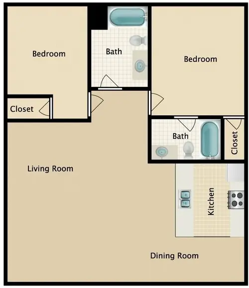 Maravilla Apartment Homes FloorPlan 5