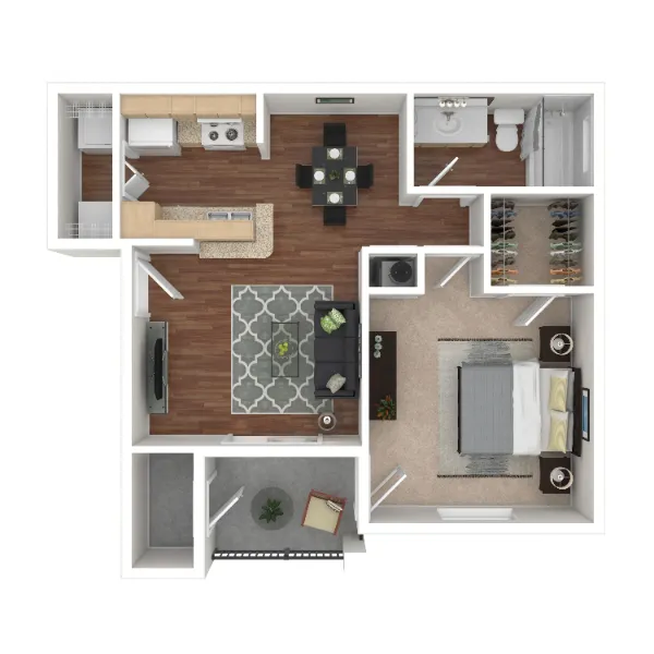 Marquis on Westheimer Houston Apartment Floor Plan 1