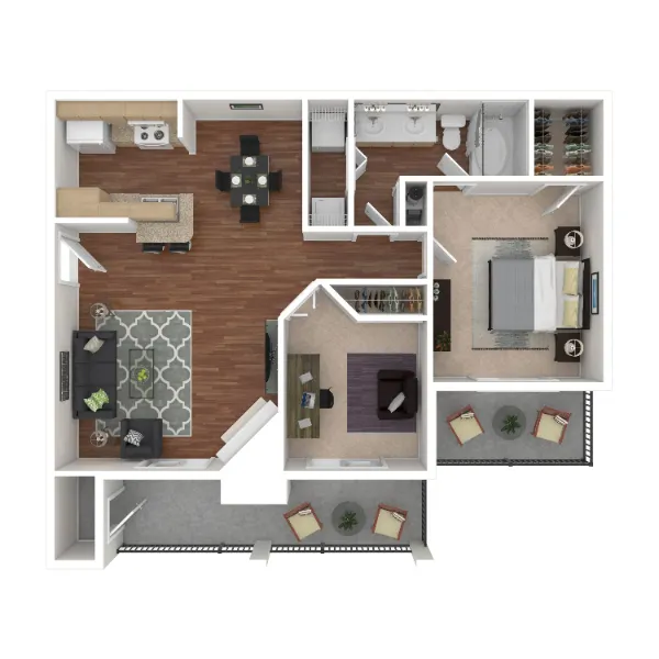 Marquis on Westheimer Houston Apartment Floor Plan 2