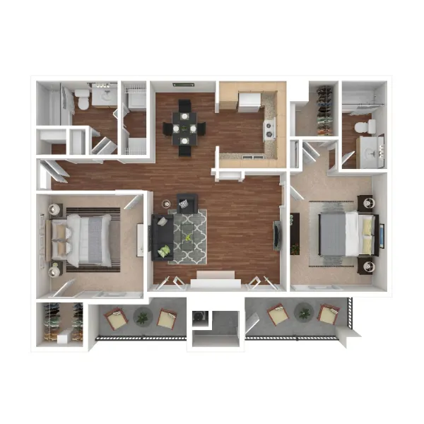 Marquis on Westheimer Houston Apartment Floor Plan 3