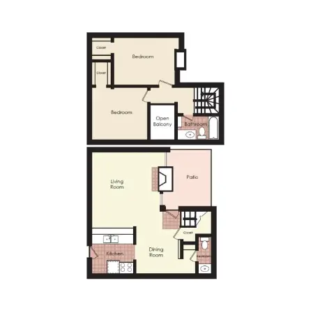 Maverick Oak Lawn Dallas floorplan 2