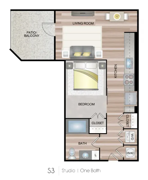 Memorial At Six Houston Apartment Floor Plan 3