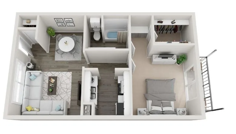 Memorial Fountain Apartments Houston Floor Plan 2