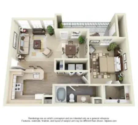 Montfort Place Apartments Dallas FloorPlan 3