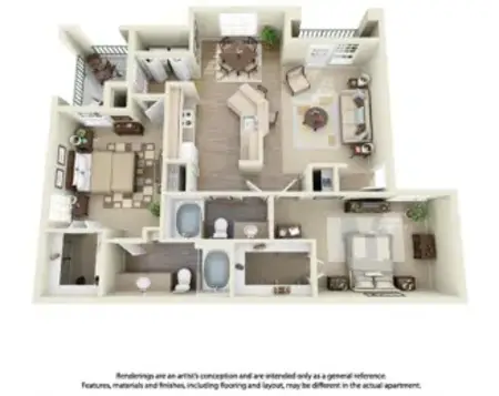 Montfort Place Apartments Dallas FloorPlan 7