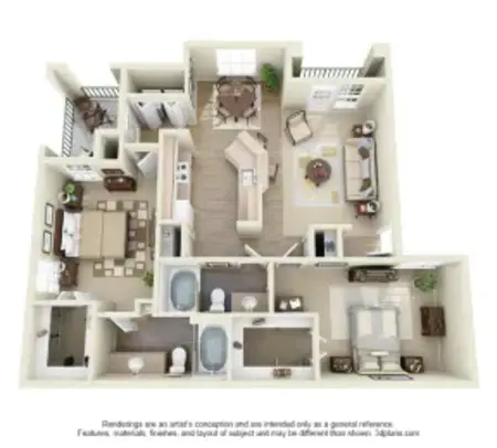 Montfort Place Apartments Dallas FloorPlan 8