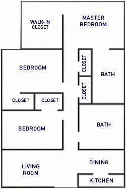 Mountain Creek Apartments Floorplan 3