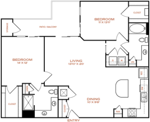 NEO at Midtown Floorplan 12