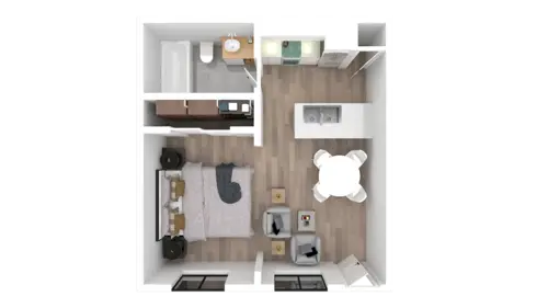 Newport Oaks Apartments FloorPlan 1