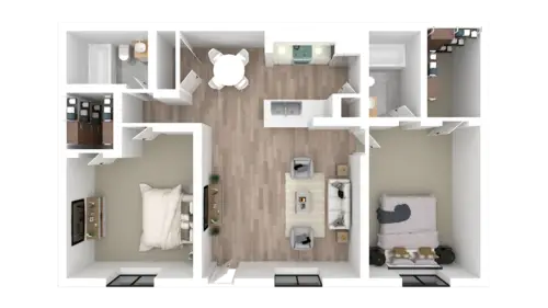 Newport Oaks Apartments FloorPlan 3