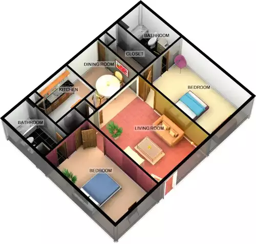 Oaks at Mustang Floorplan 3