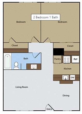 Oaks of Charleston floor plan 1