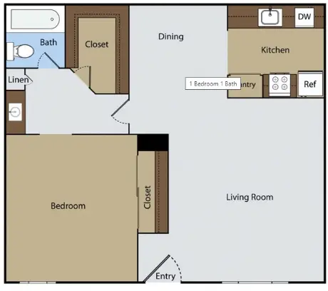 Oaks of Charleston floor plan 1