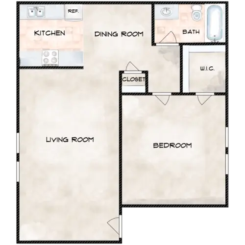 Oyster Creek Apartments FloorPlan 2