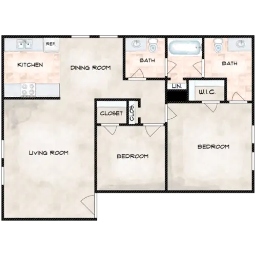 Oyster Creek Apartments FloorPlan 5