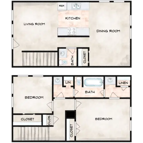 Oyster Creek Apartments FloorPlan 8