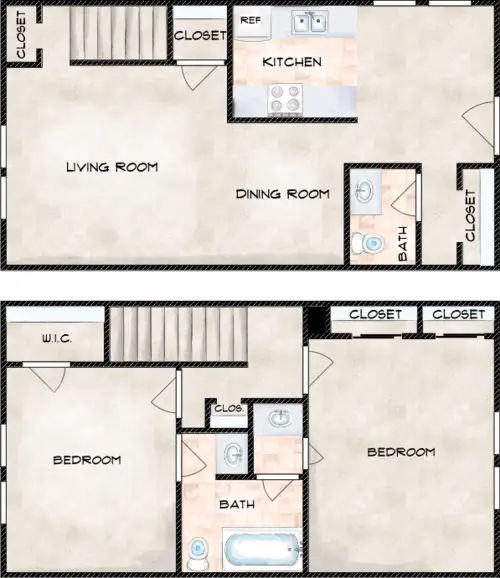 Oyster Creek Apartments FloorPlan 9