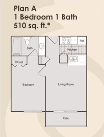 Pagewood Place Apartments Houston Floor Plan 1