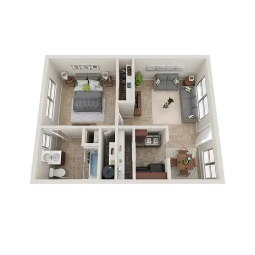 Palm Bluff Apartments FloorPlan 2