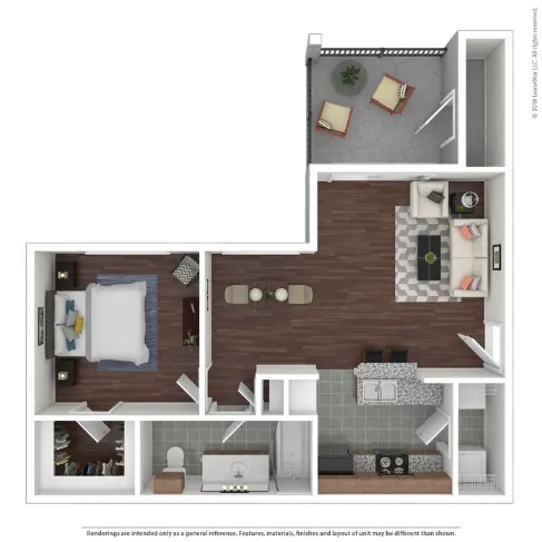 Palomar Apartments Webster Houdton Apartment Floor Plan 3