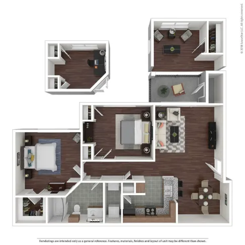 Palomar Apartments Webster Houdton Apartment Floor Plan 4