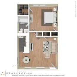 Parea Oak Lawn Apartments Floorplan 1