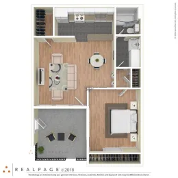 Parea Oak Lawn Apartments Floorplan 3