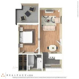 Parea Oak Lawn Apartments Floorplan 4