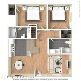 Parea Oak Lawn Apartments Floorplan 7