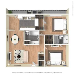 Parea Oak Lawn Apartments Floorplan 8