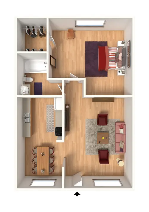 Park Creek Manor FloorPlan 01