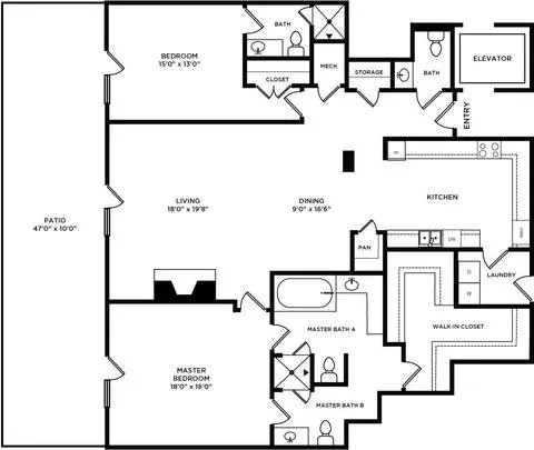 Park Hollow Luxury Residences Dallas Floor Plan 10