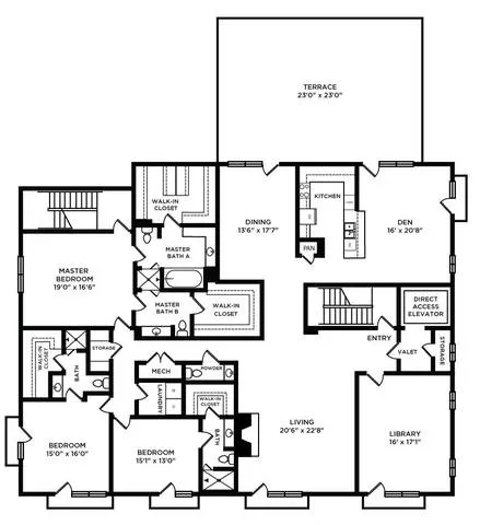 Park Hollow Luxury Residences Dallas Floor Plan 15