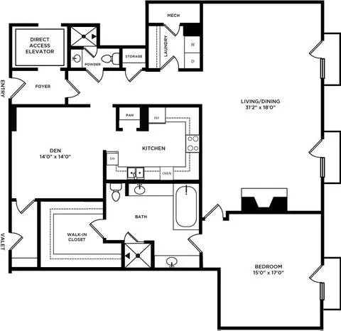 Park Hollow Luxury Residences Dallas Floor Plan 2