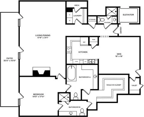 Park Hollow Luxury Residences Dallas Floor Plan 3