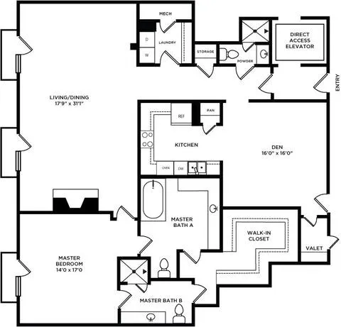 Park Hollow Luxury Residences Dallas Floor Plan 4