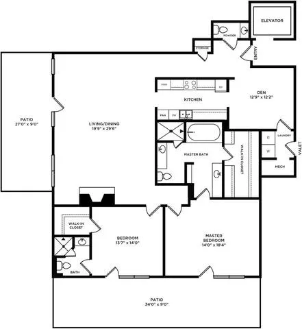 Park Hollow Luxury Residences Dallas Floor Plan 9