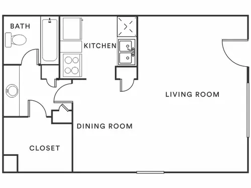 Parkgreen on Gessner Apartments FloorPlan 1