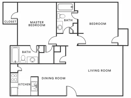 Parkgreen on Gessner Apartments FloorPlan 5