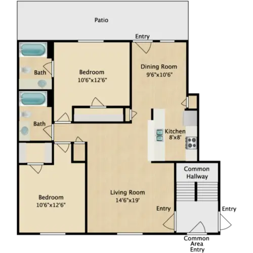 Parkside Place Apartments FloorPlan 4