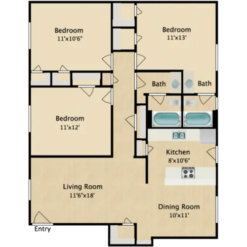 Parkside Place Apartments FloorPlan 5