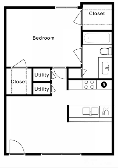 Parkwood Apartments Floorplan 1