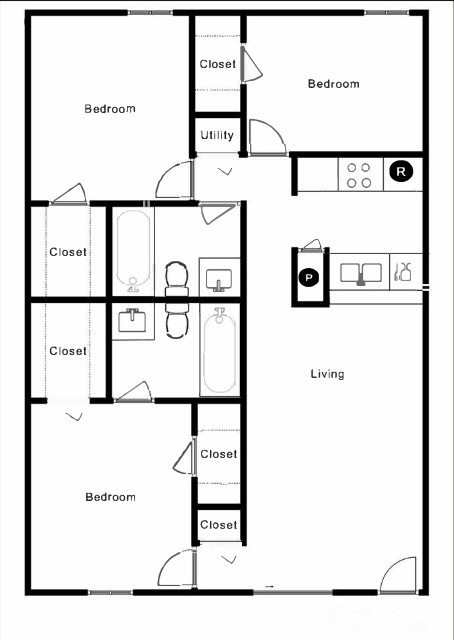 Parkwood Apartments Floorplan 4