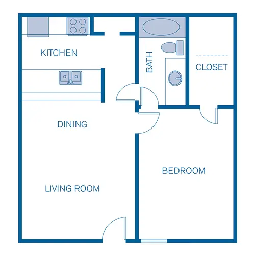 Pavilion Place Apartments FloorPlan 1