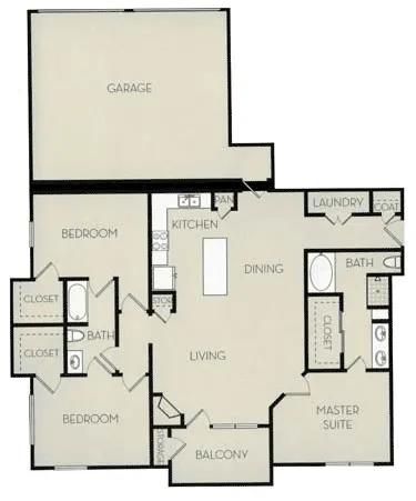 Pavilion Townplace Apartments Dallas Floor Plan 15